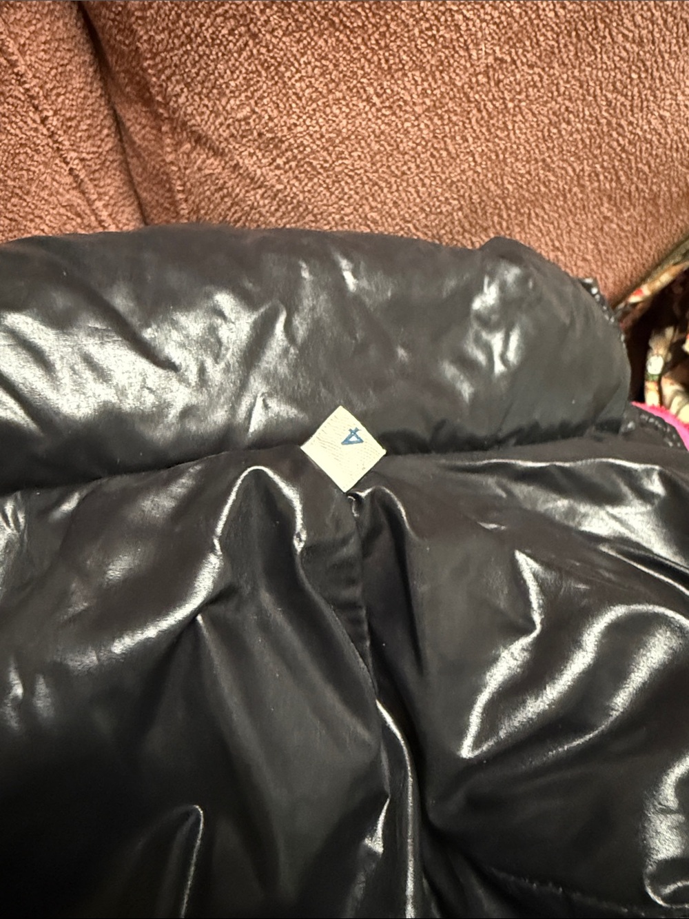 Moncler Women's Glossy Black Puffer Coat